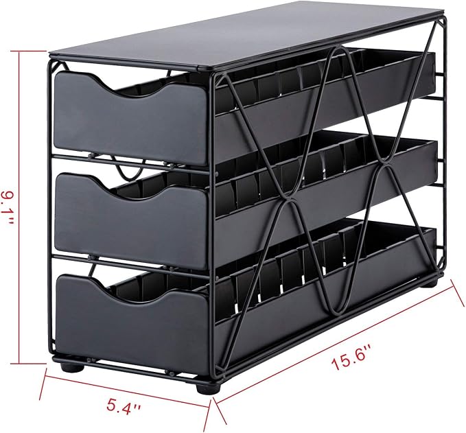 FlagShip Nespresso Vertuo Pod Holder 60 Large Pods Capacity 3 Tier | Vertical - Image 2