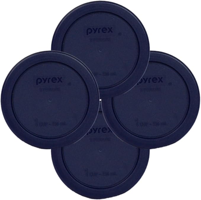 Pyrex 7202-PC 1113805 1 Cup Dark Blue Lid (4-Pack)