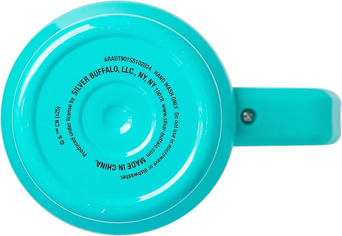 Silver Buffalo Adventure Time Featuring BMO Stainless Steel Tumbler with Handle and Straw, Fits in Standard Cup Holder, 40 Ounces
