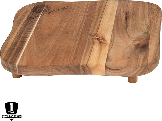 Blackstone 1755 Accessories Premium Quality Grill Board with Legs-Made from Koa Wood-Designed for Top of Griddle or Countertop-Use to Cut and Chop Vegetables or Meat, One Size