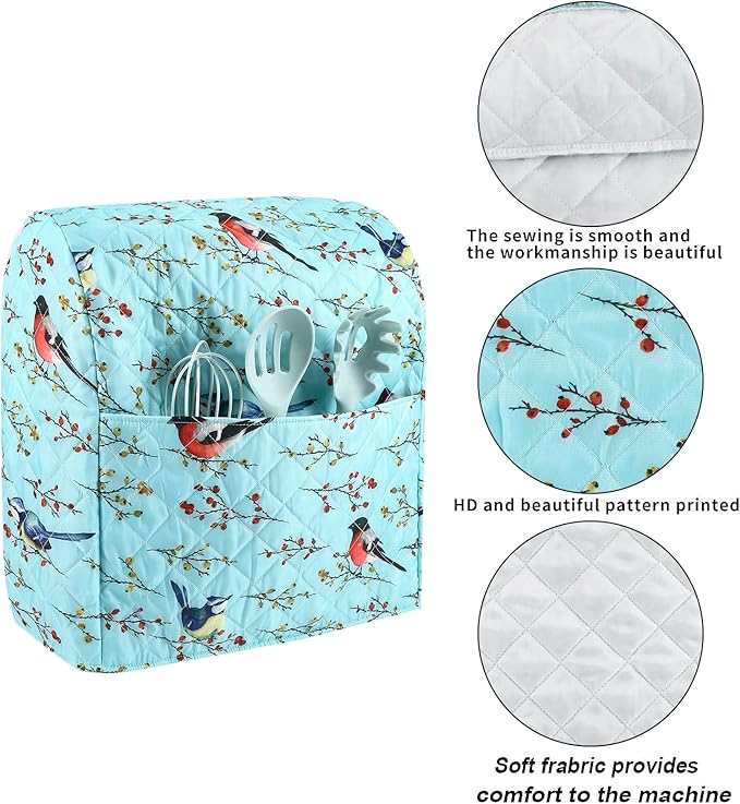 Stand Mixer Cover,Kitchen Mixer Cover Compatible With 5-8 Quart Kitchenaid Hamilton Mixers,Pioneer Woman Kitchen Aid Covers for Stand Mixer,Pioneer Women Kitchen Aid Mixer Assecories
