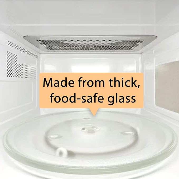 10.5'' Microwave Glass Tray Compatible with Hamilton Beach - The Exact Replacement Part of 252100500497/HB-P90D23/HB-P90D23A/HBP90D23 - Dishwasher Safe