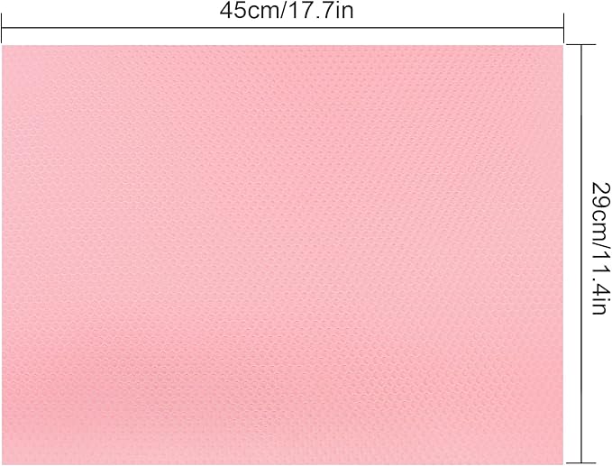 11 PCS Refrigerator Mats, EVA Refrigerator Liners for Shelves Washable Can Be Cut Fridge Shelf Liner Waterproof Fridge Pads Mat Drawer Table Placemats, Pink/3 Green/4 Blue/4