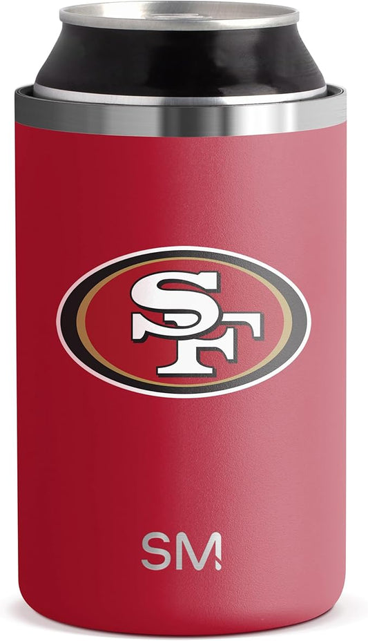Simple Modern Officially Licensed NFL San Francisco 49ers Gifts for Men, Women, Dads, Fathers Day | Insulated Ranger Can Cooler for Standard 12oz Cans - Beer, Seltzer, and Soda