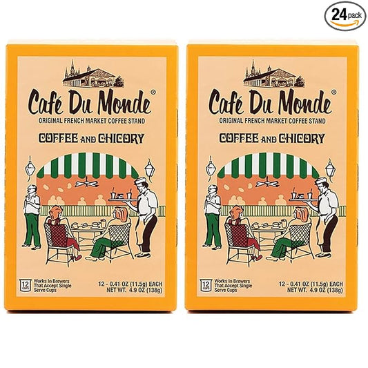 Cafe du Monde Coffee and Chicory 24 Single Serve Cups
