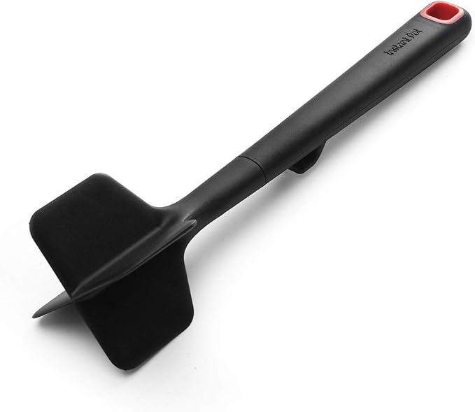 Instant Pot Official Non Stick Meat Masher for Breaking up Meat, Veggies and More, Dishwasher Safe, One Size, Black