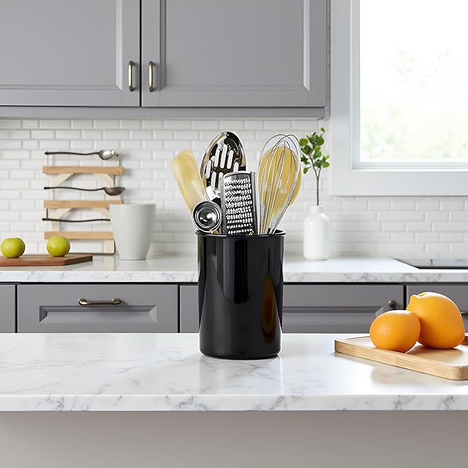 Calypso Basics by Reston Lloyd Plastic Utensil Holder, Black