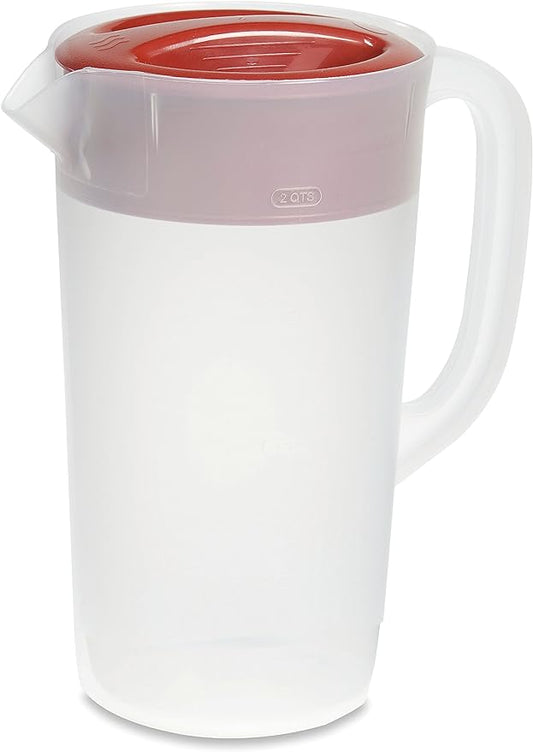 Rubbermaid Pitcher, 2 Quart, Racer Red