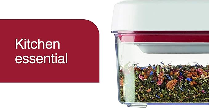 Zyliss Twist & Seal .5 Qt Storage Container - Dishwasher-Safe, BPA-Free Food Storage Container for Kitchen and Pantry Organization - Perfect for Flour, Rice, Pasta, Dog Food, or Cat Food