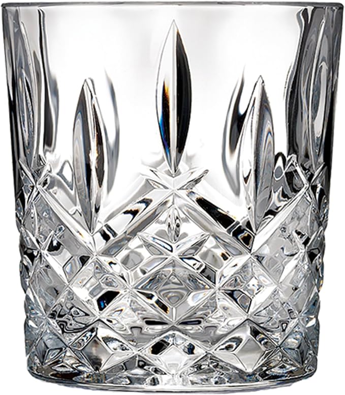 Marquis by Waterford 165118 Markham Double Old Fashioned Glasses, Set of 4, Clear Crystalline, 3.75 inches (H) x 3.3 inches (W) 11oz