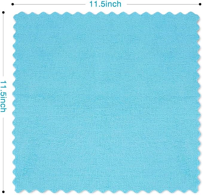 Orighty Microfiber Cleaning Cloth, 24 Pack Highly Absorbent Cleaning Rags, Household Cleaning Supplies, Reusable Lint Free Cloths Microfiber Rag for House, Kitchen, Car Care, 11.5 x11.5 inch