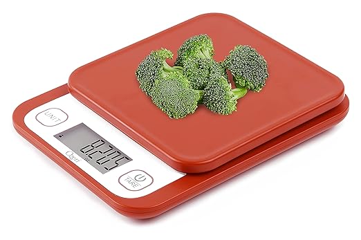 Ozeri Garden and Kitchen Scale II, with 0.1 g (0.005 oz) 420 Variable Graduation Technology, Burnt Ochre