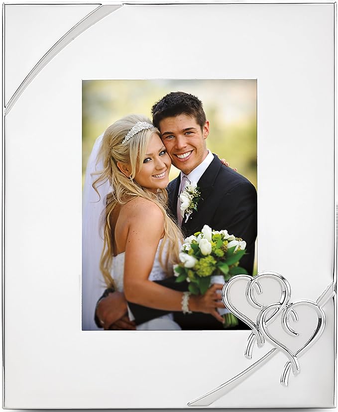 Lenox 812616A True Love 5x7 Picture Frame, Metallic