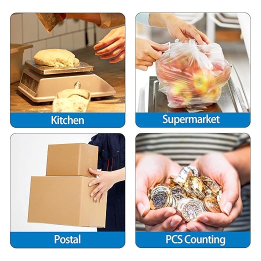 Sutekus Digital Scales 0.04oz to 55lbs - Precise Kitchen Scale for Cooking, Home & Postal