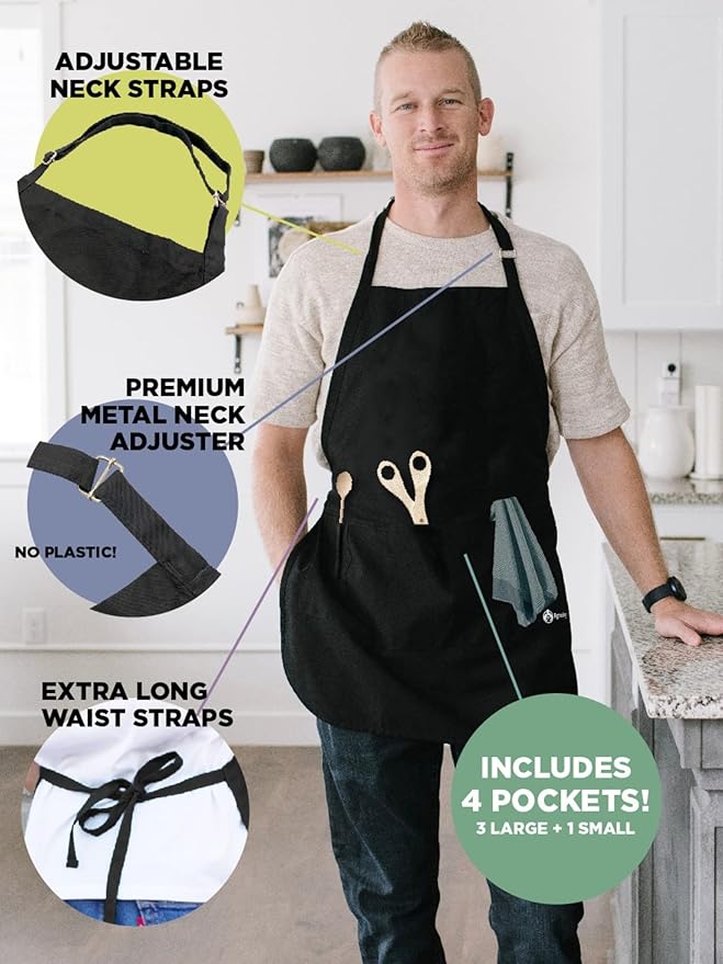 ApronMen - Funny Apron For Men - BBQ Gifts for Men & Unique Gifts for Fathers - Mens Aprons for Grilling