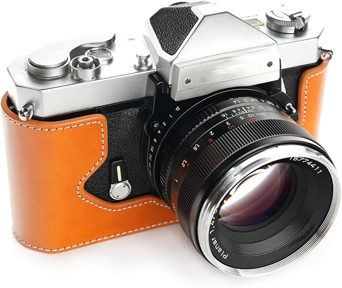 TP Original Handmade Genuine Real Leather Half Camera Case Bag Cover - Image 4