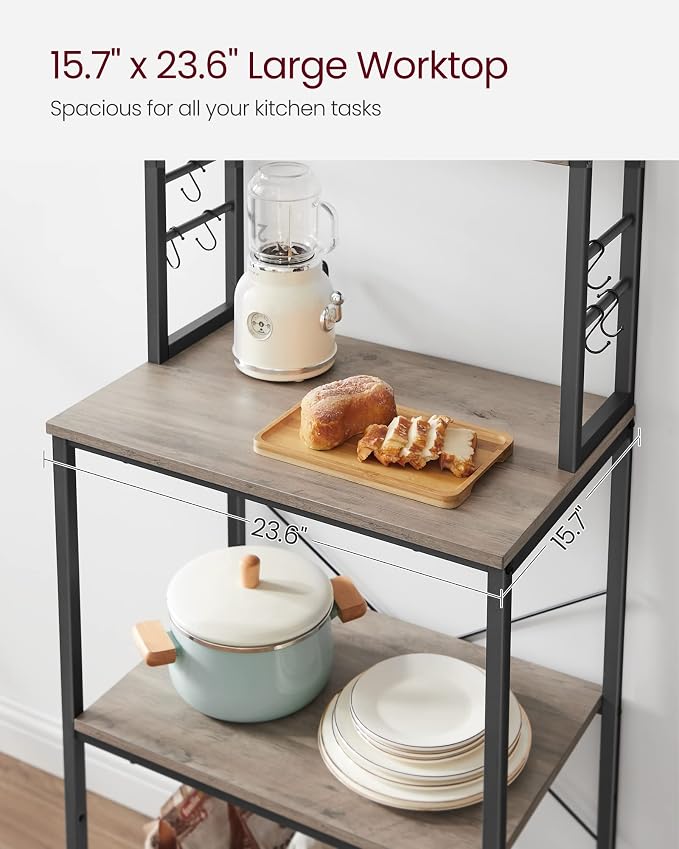 VASAGLE Coffee Bar, 23.6 Inches Baker's Rack - Image 5