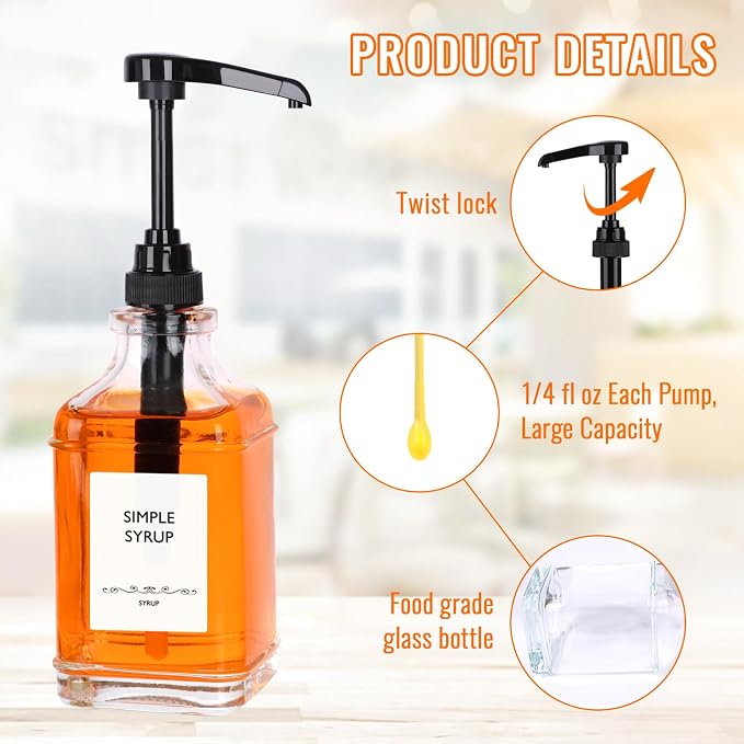 16oz Coffee Syrup Dispenser - Image 3
