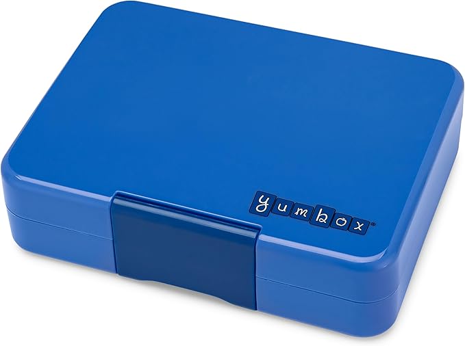 Yumbox Snack Box - 3 Compartment - Leakproof Bento Lunch Box for Kids (Surf Shark)