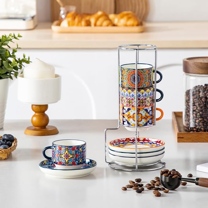 vancasso 2.5 Oz Stackable Espresso Cups - Image 9