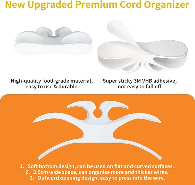 Sliding Mat for Kitchenaid Mixer, Mixer Mover Slider Pad 4.5-5 Qt Tilt-Head Stand Kitchen Appliance Mat, Aid Accessories with White Cord Organizer