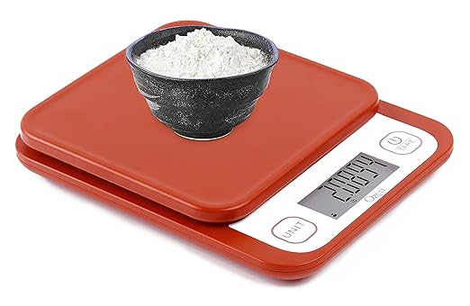 Ozeri Garden and Kitchen Scale II, with 0.1 g (0.005 oz) 420 Variable Graduation Technology, Burnt Ochre