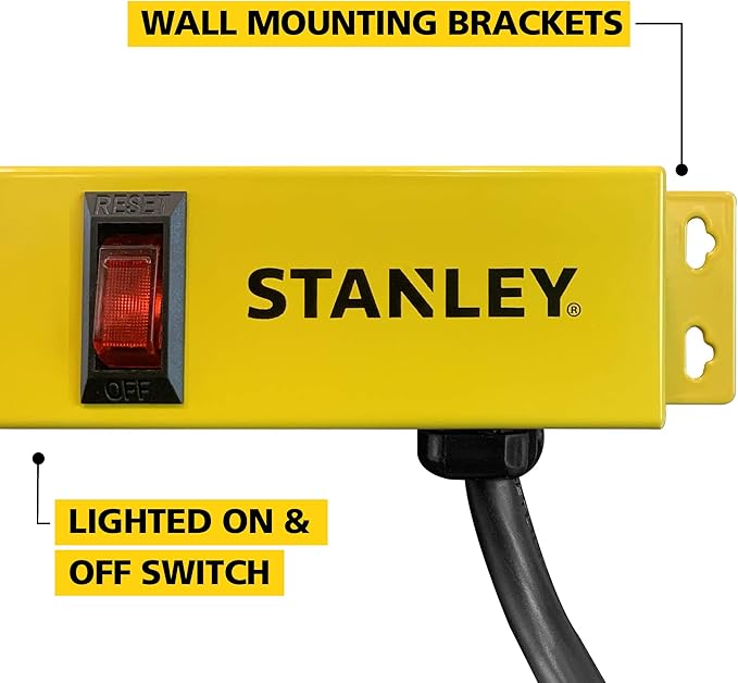 STANLEY Surge Protectors (Yellow, 600J)
