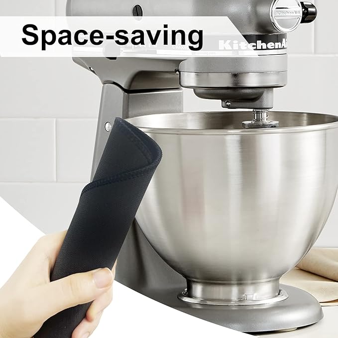 Mixer Slider Mat for KitchenAid 4.5-5qt Stand Mixer -Sliding Mats Slide Mover Pad Compatible with KitchenAid 4.5-5 Qt Tilt-Head Stand Mixer, 5PCS DIY Adhesive Teflon Self-Stick Appliance Sliders