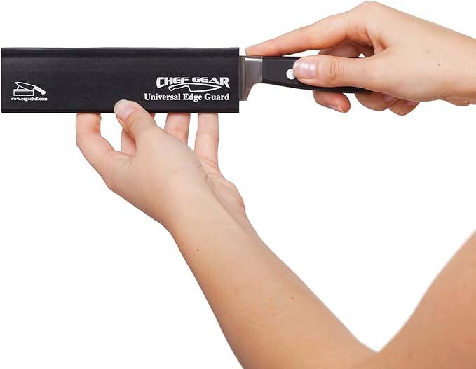 Ergo Chef 5pc Universal Knife Edge Guard Set (Black) Multi-sized / Chef knife, Santoku, Bread, Utility and Paring knives