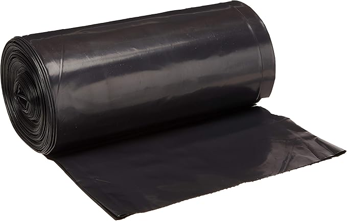 AmazonCommercial 23G SlimJim Rubbermaid - 23 Gallon - 150 Count - 1.1 Mil - Black (Pack of 4)