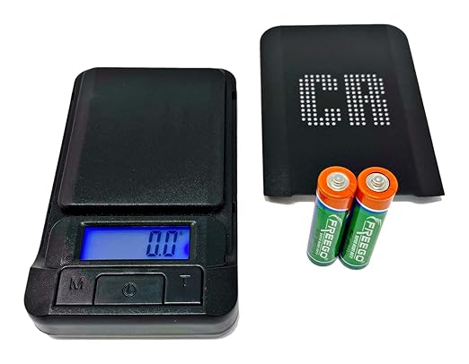 CR Scale Digital Pocket Scale - 1pc Premium Food Scale 600g by 0.1g Digital Grams Scale Weight Scale Kitchen Scale Black Gram Scale Portable Scale Digital Food Scale (JDS-M600) (Battery Included)
