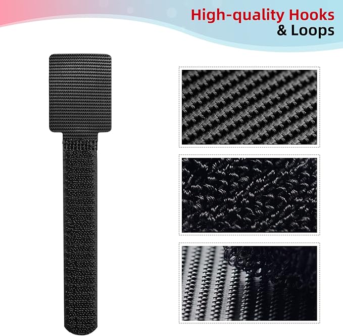 Cord Organizer for Appliances 12 Pack, SUITMAT Cable Organizer Cord Holder for Small Kitchen Appliances, Kitchenaid Stand Mixer Air Fryer Coffee Maker Pressure Cooker(Black)