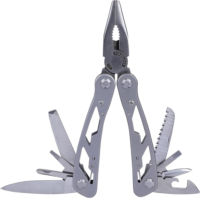 STANLEY Multitool, 12-in-1, Stainless Steel, Black Pouch (84-519K)