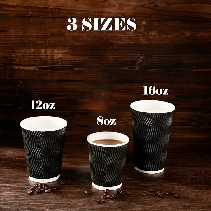 Lamosi 12 oz Disposable Coffee Cups - Image 5