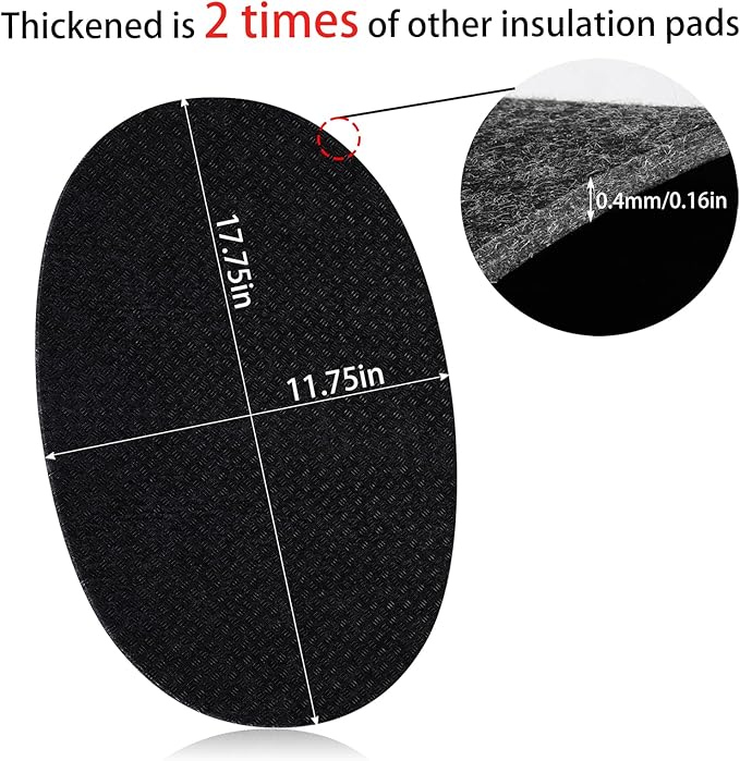Heat Resistant Mat for Crockpot Slow Cooker with Appliance Slider Function, 2 Pack Countertop Protector for Crock Pot Slow Cookers, Crock-Pot 3-10 Quart, Hamilton Beach Slow Cooker