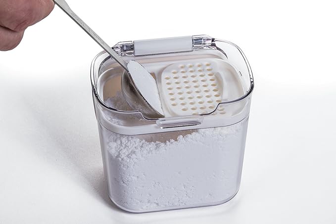 ProKeeper Mini 1.5-Cup Spice & Herb Storage Container – Airtight, Clear Plastic for Baking Soda, Powder, and Snacks