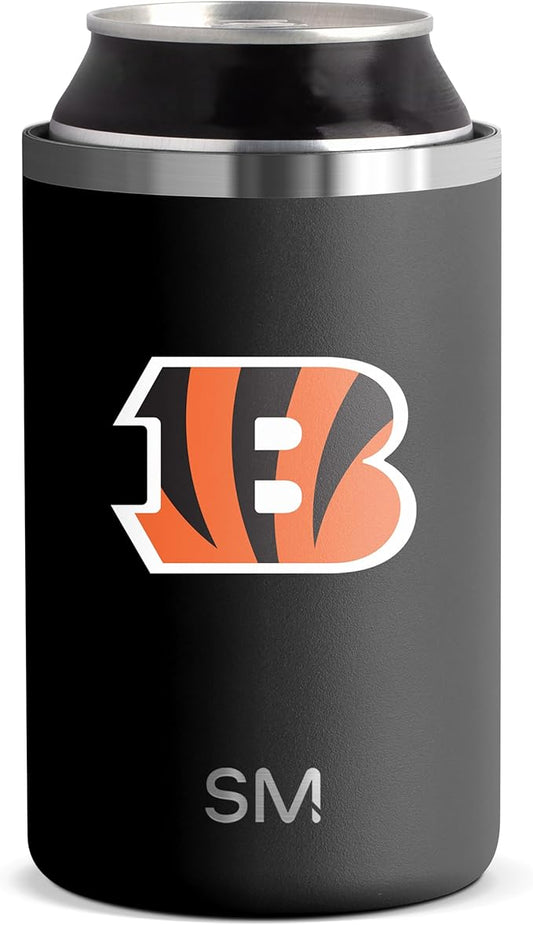 Simple Modern Officially Licensed NFL Cincinnati Bengals Gifts for Men, Women, Dads, Fathers Day | Insulated Ranger Can Cooler for Standard 12oz Cans - Beer, Seltzer, and Soda
