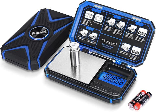 Fuzion TU-X Digital Pocket Scale, 200g/0.01g Gram Scale with 6 Units for Personal Hobbies, Small Scale for Food Ounces and Grams, Measuring Jewelry, Herb, Powder