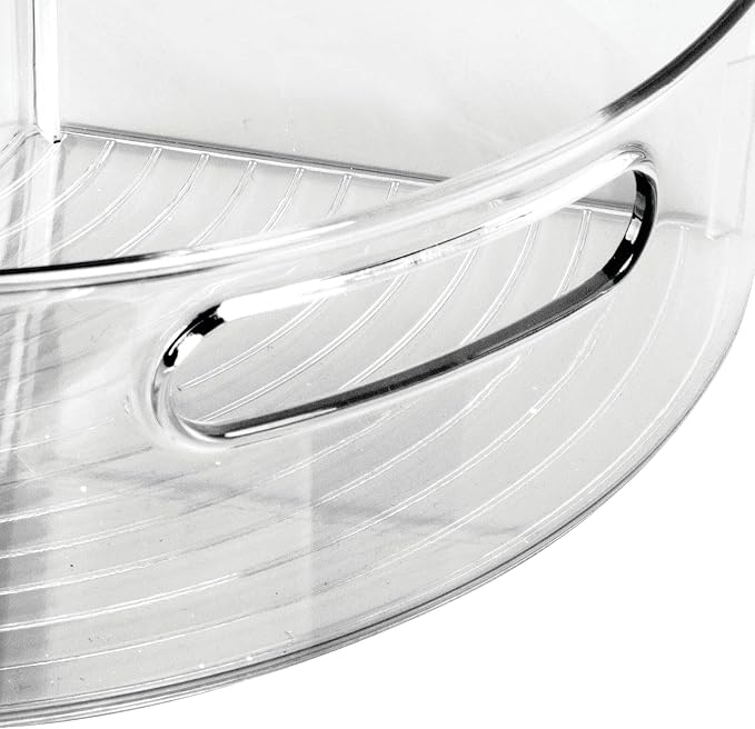 mDesign Plastic Lazy Susan Cabinet Storage Bin - Image 6
