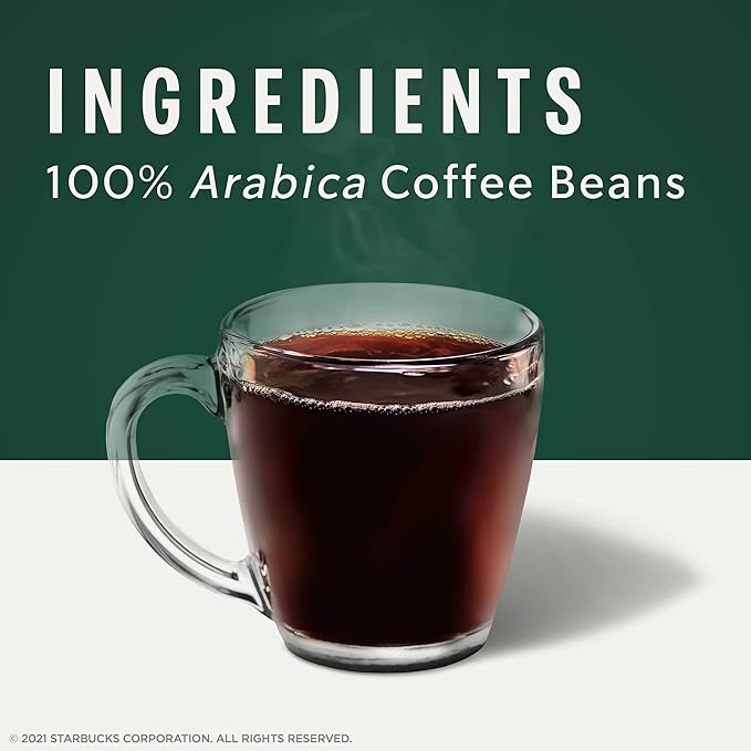 Starbucks K-Cup Coffee Pods, Starbucks Blonde Roast Coffee, Veranda Blend for Keurig Brewers, 100% Arabica, 6 boxes (60 pods total)