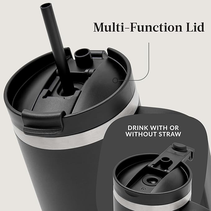 Contigo Streeterville 30oz Tumbler, Stainless Steel Vacuum Insulated, Leak-Proof, Cold for 29 Hours, Fits in cupholders, Licorice
