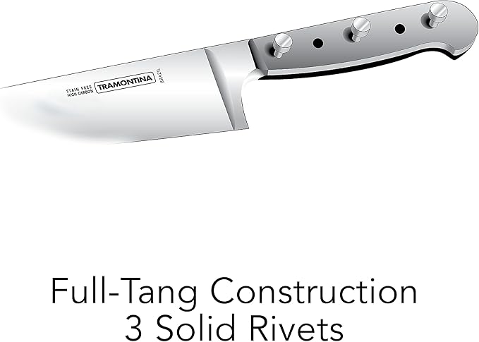 Tramontina Pro Series Forged 8-Inch Chef Knife, Stain-free High-Carbon Steel Kitchen Knives for Cooking