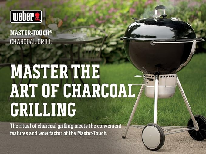 Weber Master-Touch Charcoal Grill for Outdoor Cooking and Barbecue, 22-Inch, Black