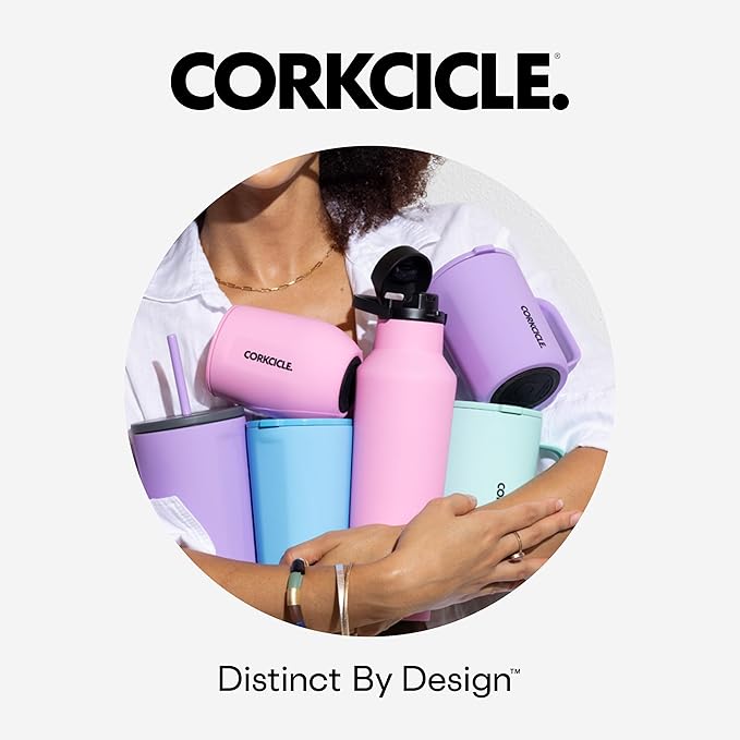 Corkcicle Stemless Wine Tumbler - Keeps Drinks Cold for 6 Hours - Triple-Insulated Stainless Steel - Non-Slip Base - Summer Drinkware Gift - Keeps Drinks Ice Cold - 12 oz - Matte Black