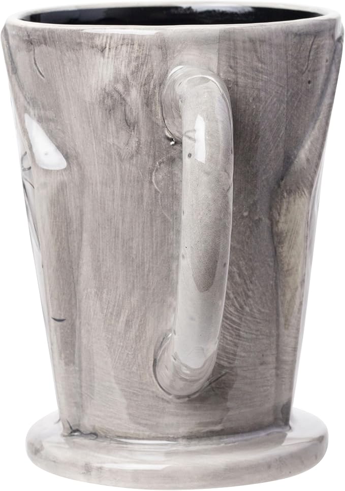 Silver Buffalo Disney Tim Burton Nightmare Before Christmas Tombstones Featuring Jack Skellington and Zero 3D Sculpted Ceramic Mug, 18 Ounces