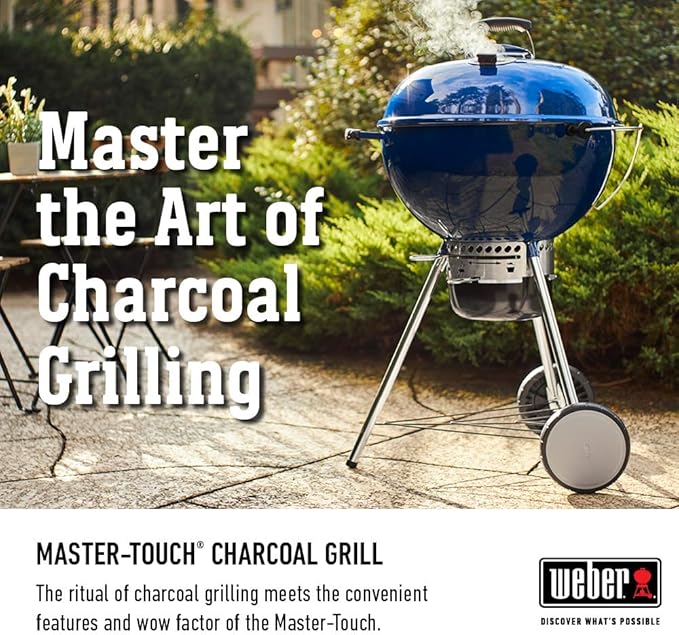 Weber Master-Touch Charcoal Grill, Deep Ocean Blue