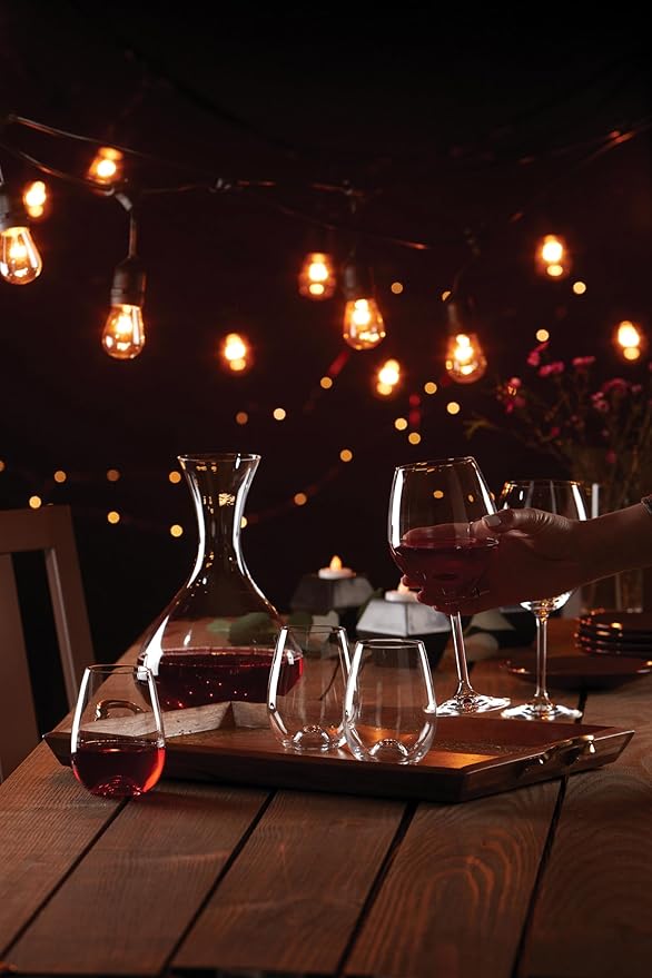 Lenox Tuscany Classics Stemless Glass Set, Buy 4 Get 6, 2.6 LB, Clear