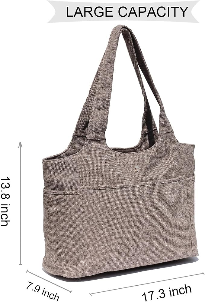 ESVAN Yoga Tote Bag Mat bag Women Shoulder Bags Carryall Tote - Image 2
