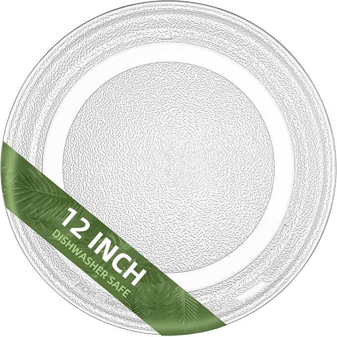 12" LG Microwave Glass Plate 3390W1A044B 3390W1G004 Compatible With GE Microwave Glass Plate Replacement WB49X10021 WB49X10157