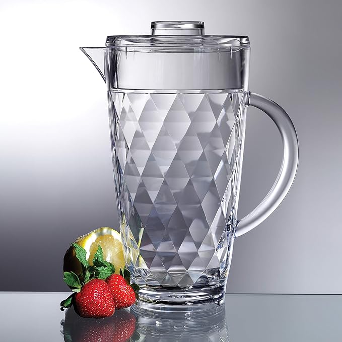 Prodyne Acrylic Diamond-Cut 70 oz. Fruit Infusion Pitcher